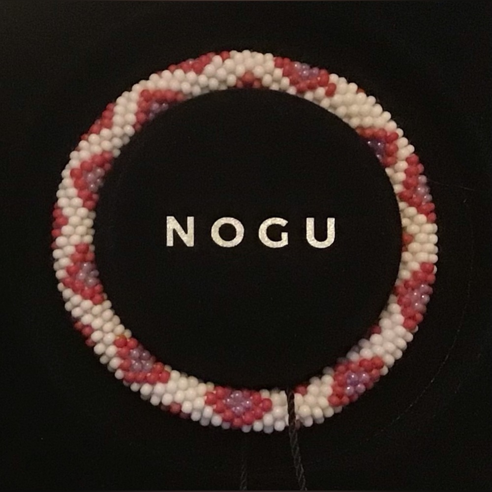 💜❤️🤍 NOGU Purple, Red, White Himalayan Bracelet 🤍❤️💜